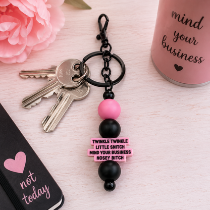 BEADED KEYCHAINS/BAG CHARMS