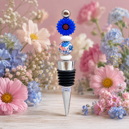 Beaded Wine Bottle Stopper