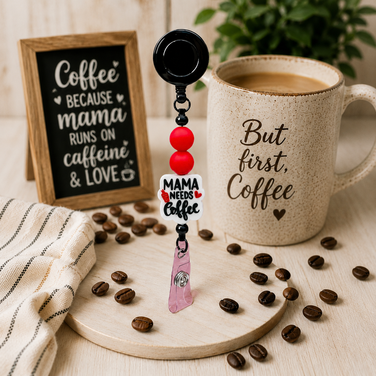 Beaded Badge Reels