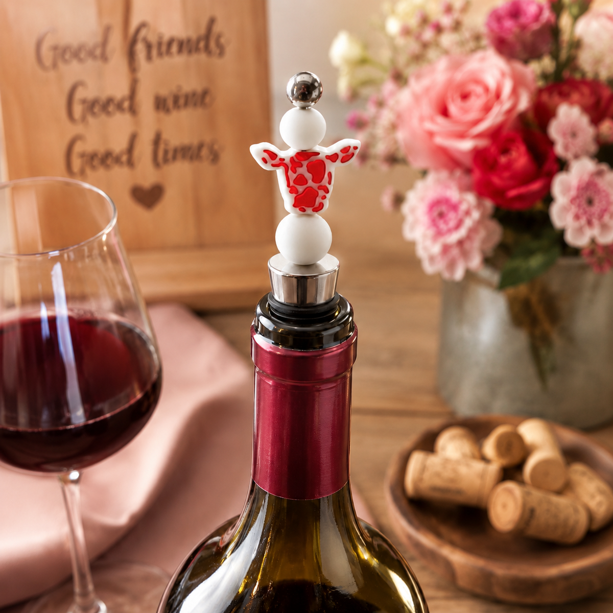 Beaded Wine Bottle Stopper
