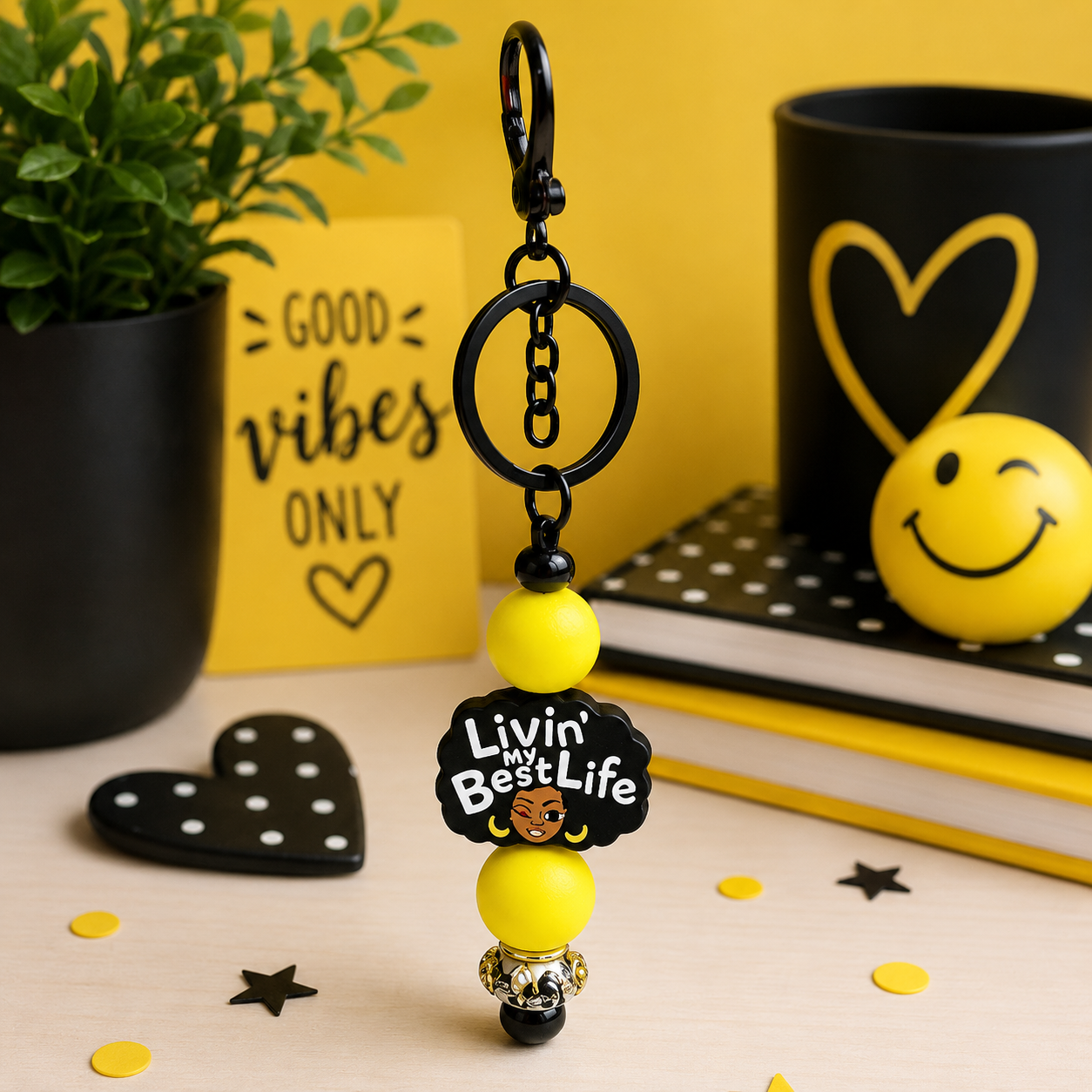 BEADED KEYCHAINS/BAG CHARMS