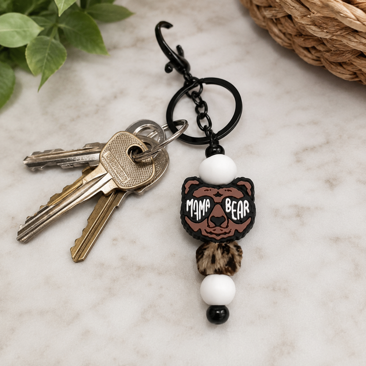 BEADED KEYCHAINS/BAG CHARMS