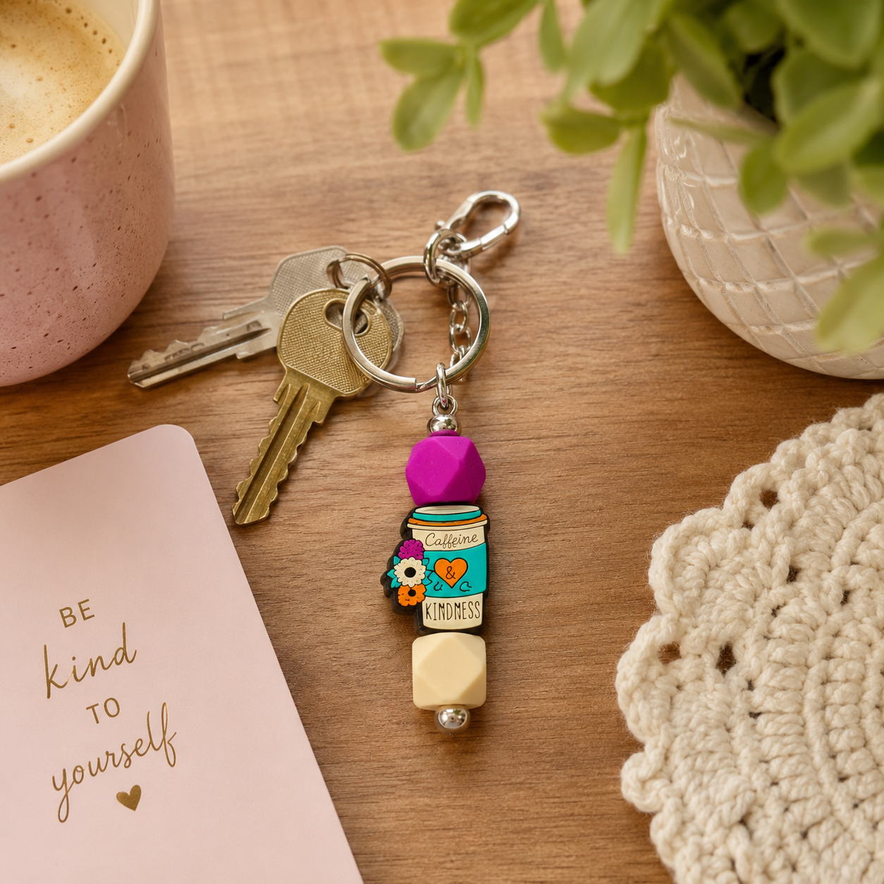 BEADED KEYCHAINS/BAG CHARMS