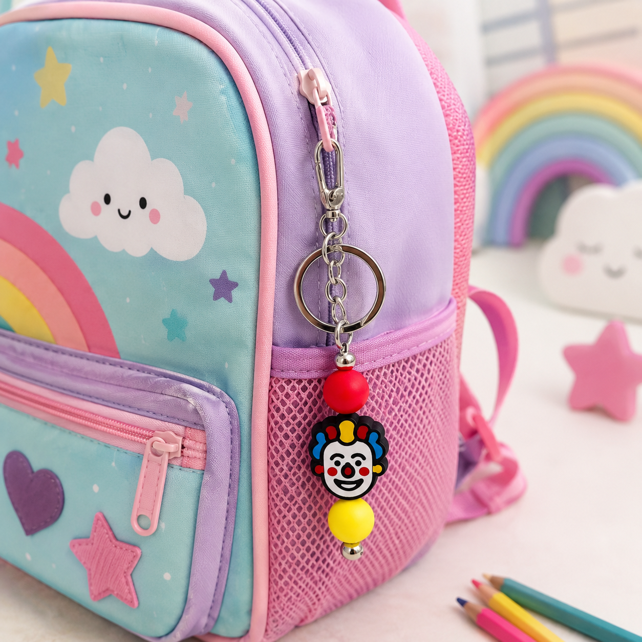 BEADED KEYCHAINS/BAG CHARMS
