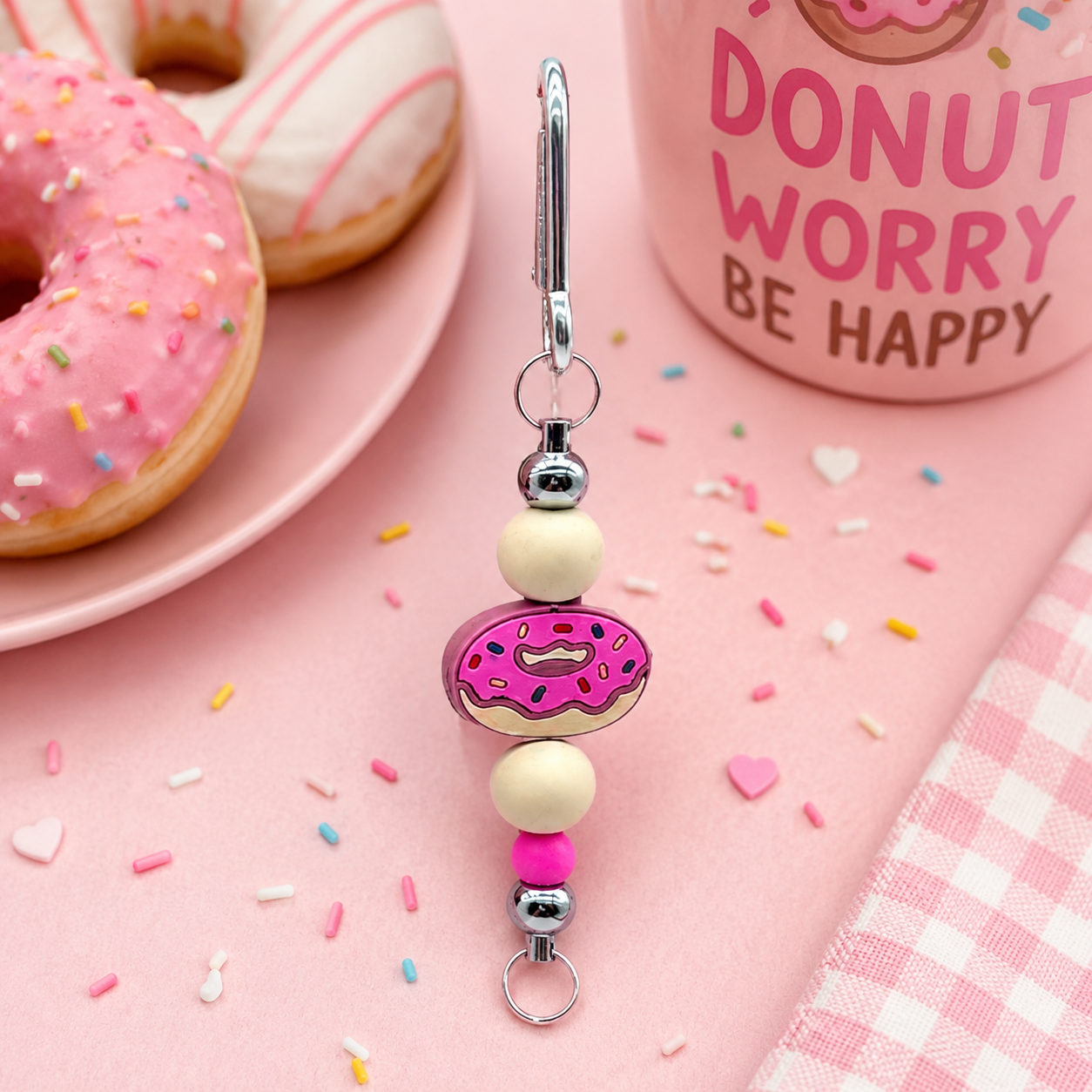 BEADED KEYCHAINS/BAG CHARMS