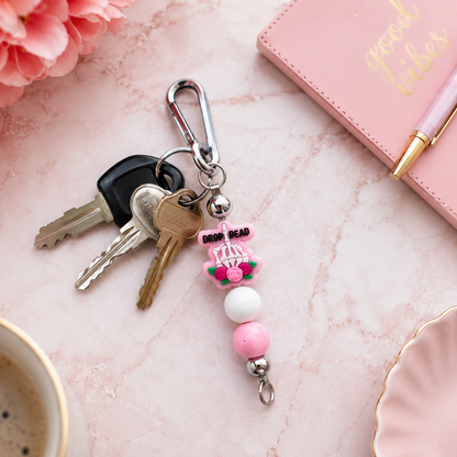 BEADED KEYCHAINS/BAG CHARMS