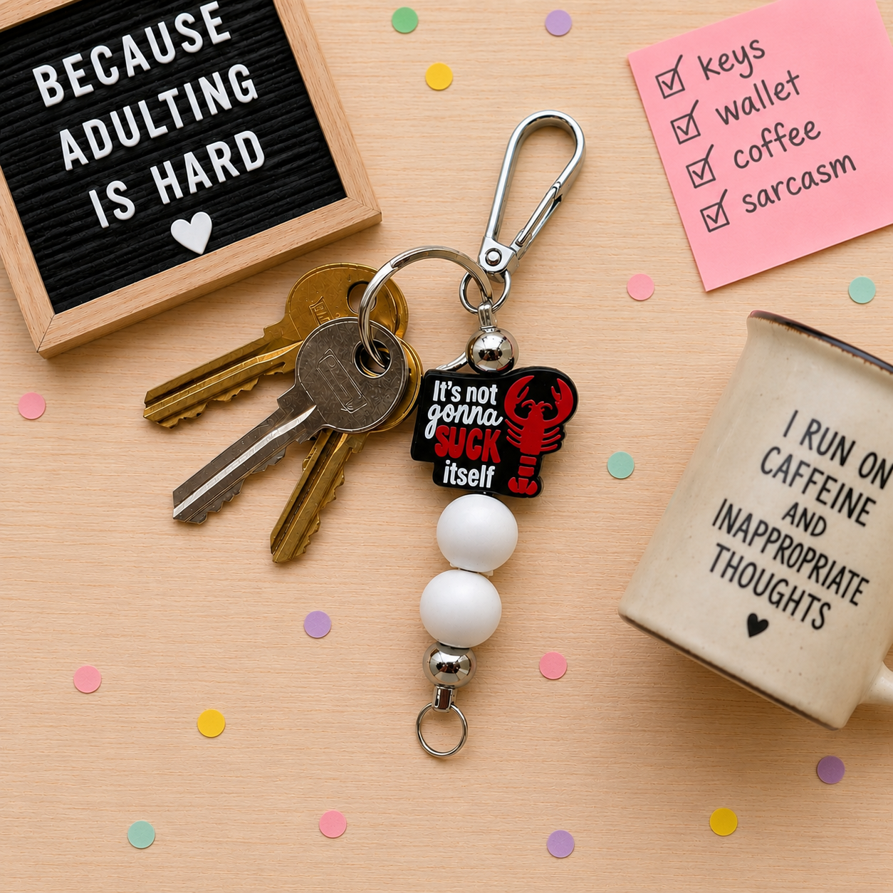 BEADED KEYCHAINS/BAG CHARMS