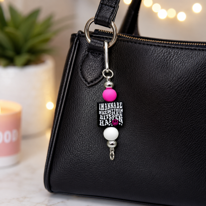 BEADED KEYCHAINS/BAG CHARMS