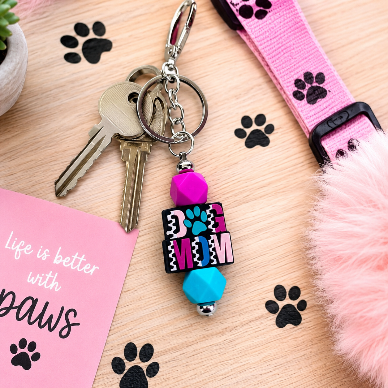 BEADED KEYCHAINS/BAG CHARMS