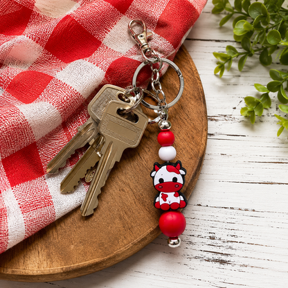 BEADED KEYCHAINS/BAG CHARMS